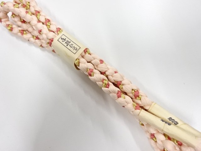 未使用品　正絹　手組帯締め